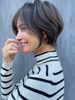 ショート sand池袋所属・似合わせボブカット ISAKIのヘアスタイル