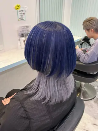 ミディアム カラー ブリーチカラー 🩵MIZUKIのヘアスタイル