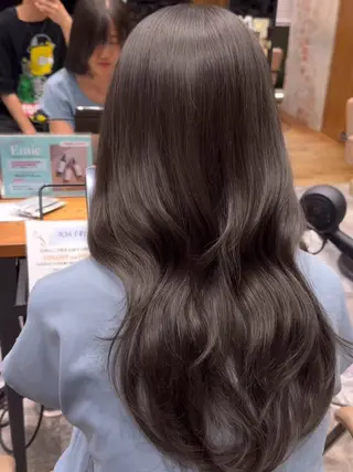 ロング パーマ 新宿/レイヤー 顔周りカット溝手優太のヘアスタイル