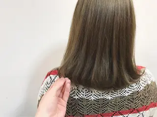 ミディアム カラー 横浜ブリーチムラ直し ハイトーン/ブリーチのヘアスタイル