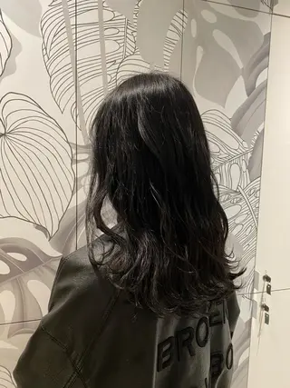 セミロング カラー ナチュラル/韓国💎 haruka 💎のヘアスタイル