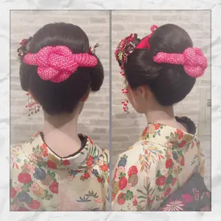 ロング ヘアアレンジ ヘアセット/着付け 𓇼 松本 夏美𓇼のヘアスタイル