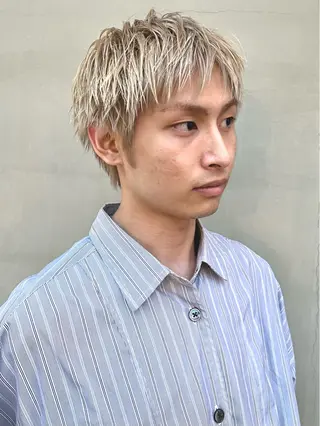 ショート カラー メンズ 矢場町/栄/上前津/ 佐藤祐希のヘアスタイル