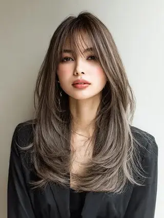 セミロング 生艶髪＆レイヤー🔔 渋谷お薦めNo.1✨のヘアスタイル