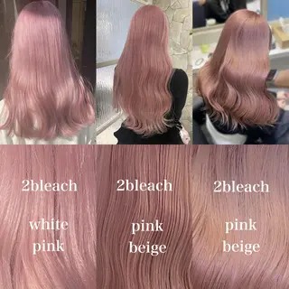 カラー 💖ブリーチ/暖色 𝐘𝐮𝐢💖のヘアスタイル