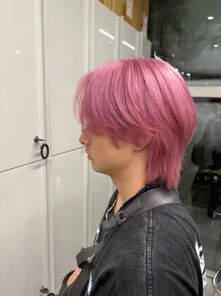 ショート カラー メンズ ケアブリーチカラー 橋本一輝のヘアスタイル