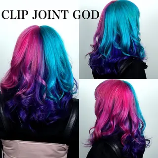 セミロング カラー 秋葉 洸平のヘアスタイル