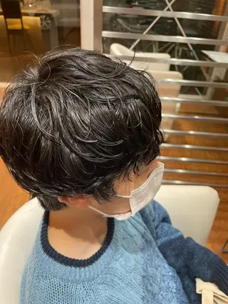 ショート パーマ メンズ Canon/ インナーカラー/四条のヘアスタイル