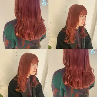 セミロング カラー カジュアルを女っぽく 𝗮𝘆𝗮𝗰𝗼のヘアスタイル