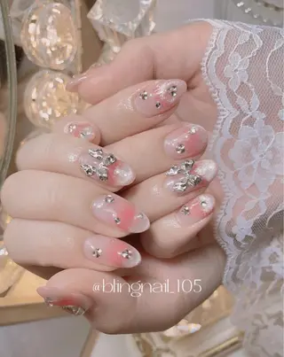 ネイル 23時まで❤︎韓国、 ワンホンネイルのネイルデザイン