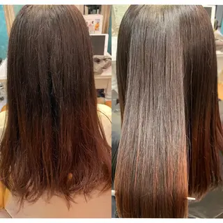 ロング 美髪縮毛矯正🤍 髪質改善/Shinaのヘアスタイル