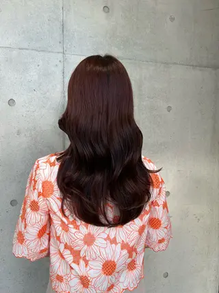 ロング カラー ヘアアレンジ ボブ艶モテカラー🫧 カリンのヘアスタイル