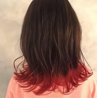 ミディアム カラー GO TODAY所属・ハイトーン/小顔 カット/Ayumuのヘアスタイル