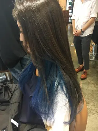 ロング カラー 北條 優輝のヘアスタイル