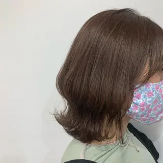 ミディアム カラー 田中 優衣のヘアスタイル
