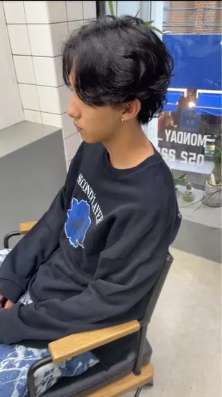 ショート パーマ メンズ メンズ専門サロン wokeのヘアスタイル