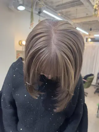 ミディアム レイヤー/顔周り /いいぬまみかのヘアスタイル