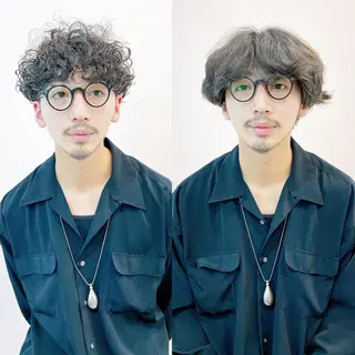 ショート パーマ メンズ メンズパーマ タカキリョウのヘアスタイル
