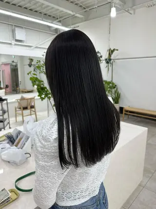 ロング カラー 林 莉央のヘアスタイル