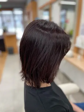 ミディアム カラー 柏田 かりんのヘアスタイル