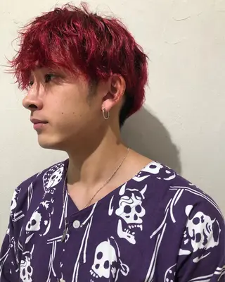 メンズ レイヤーカット/ 透明感カラーmikuのヘアスタイル