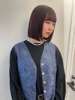 カラー ハイトーン/レイヤー nail 百咲💌のヘアスタイル