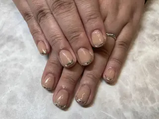 ネイル ネイルリボン 受付スタッフのネイルデザイン