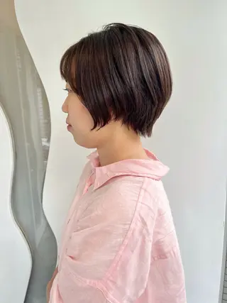 ショート カラー ボブ/透明感カラー /大宮/たぐち🥣のヘアスタイル