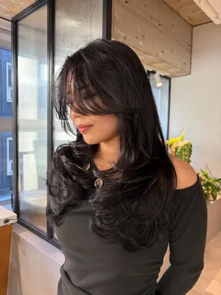 ロング 池谷 玲哉のヘアスタイル