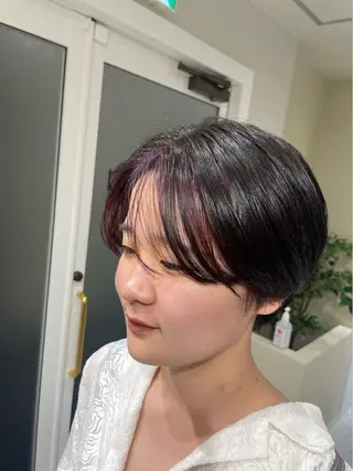 ショート カラー 🩰ニシムラヒカリ 半個室salon♡*のヘアスタイル
