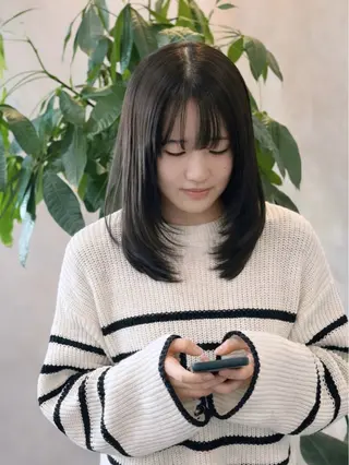 ロング 堀井 政輝のヘアスタイル