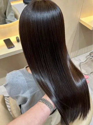 セミロング 🩵縮毛矯正・ボブ 岩原朋也🩵のヘアスタイル