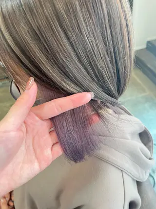 ミディアム 松本 玲菜のヘアスタイル