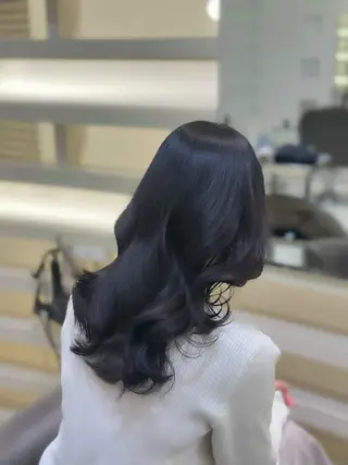 セミロング カラー 🤍ハイライト/ レイヤー/銀座🤍のヘアスタイル