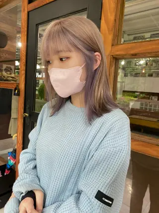 ミディアム カラー なぎ🌿.∘[ボブ, ニュアンスカラー]のヘアスタイル