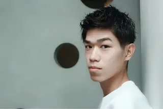 ショート カラー パーマ メンズ 川間 将彦のヘアスタイル