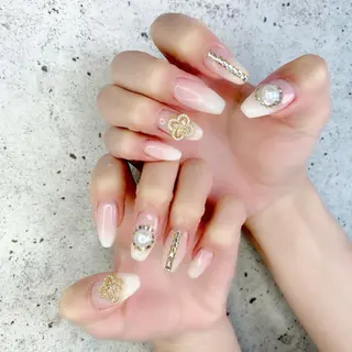 ロング カラー パーマ ヘアアレンジ メンズ キッズ ネイル マツエク・マツパ Salon Ｋのネイルデザイン