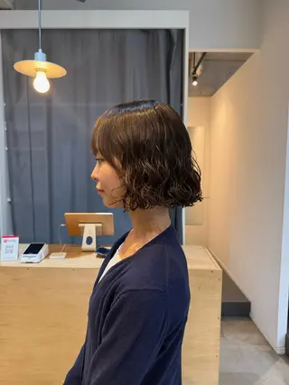 ミディアム デジタルパーマ/ ウェーブパーマ/神野のヘアスタイル