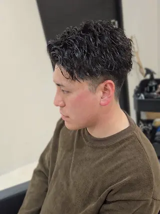 メンズ ショート パーマ Lapis 名古屋駅前店所属・LEN名古屋/パーマ 海外ヘア/メンズ特化のヘアスタイル