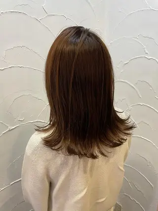 ミディアム 【店長】インナー指名 No.1戸塚優思のヘアスタイル