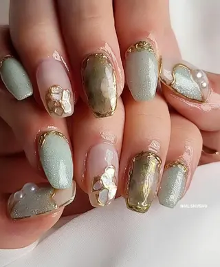 ネイル 3dパーツ/流行り 👧shushu❤️のネイルデザイン