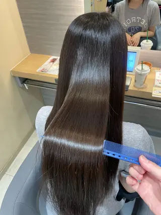 ロング 清水 香理のヘアスタイル