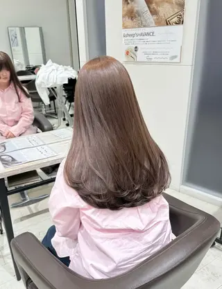 ロング 艶カラー /顔周り◎ 小川泰輝💍のヘアスタイル