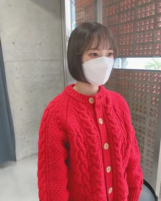 ショート ボブパーマコテ巻き風 パーマNo1深江秀平のヘアスタイル