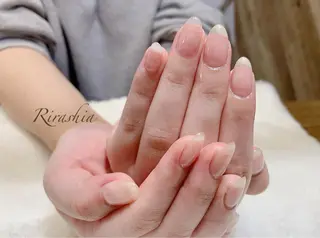 ネイル うる艶/透明感 Rirashaのネイルデザイン