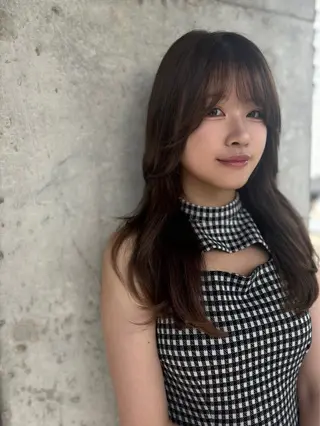 セミロング ヘアアレンジ La.LAUREN【ラ.ローレン】所属・透明感カラー/レイ ヤー/hiromuのヘアスタイル