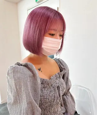 カラー 莉乃/縮毛矯正/髪質 改善/艶カラーのヘアスタイル