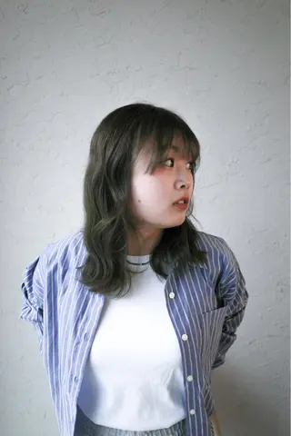 ミディアム カラー tenn 栄店所属・mao/栄/tenn /暖色/ハイトーンのヘアスタイル