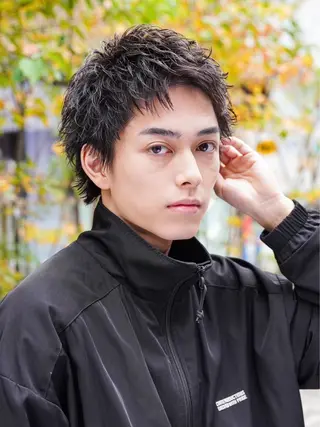 ショート ⭐️メンズ特化⭐️ パーマ　カラーのヘアスタイル