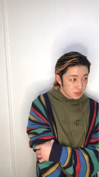 ショート カラー ヘアアレンジ メンズ 🧸ミルクティー🧸 kousei🧸のヘアスタイル